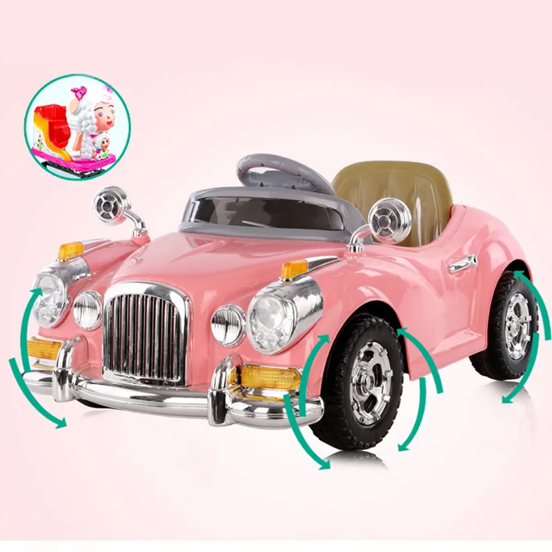 Hot Selling Children Simulated Key Start Remote Control Kids Ride on Car