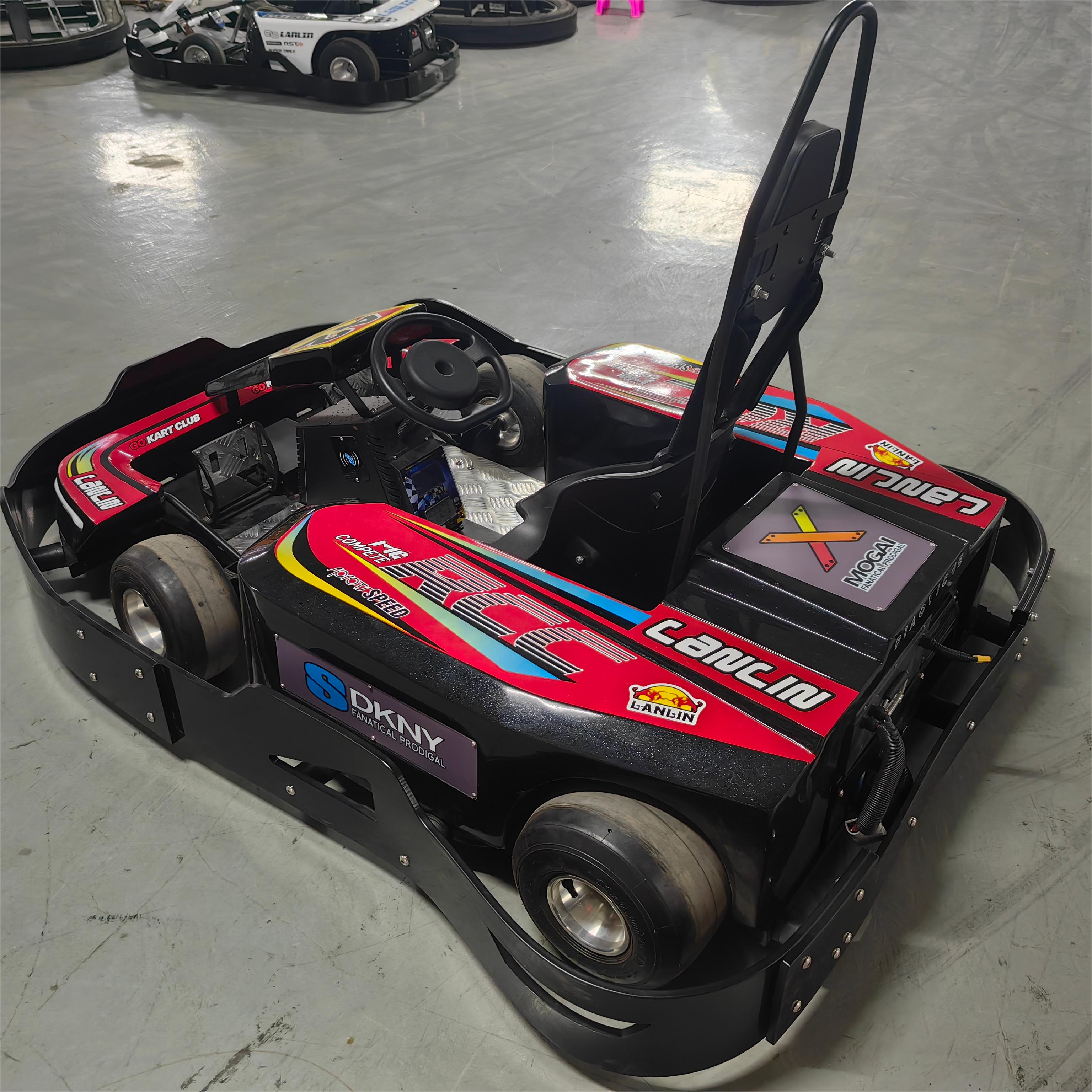 Fun Playground Games Super Cool High Speed Lithium Battery Chain Drive Karting Cars Adults Single Rider Electric Go Kart