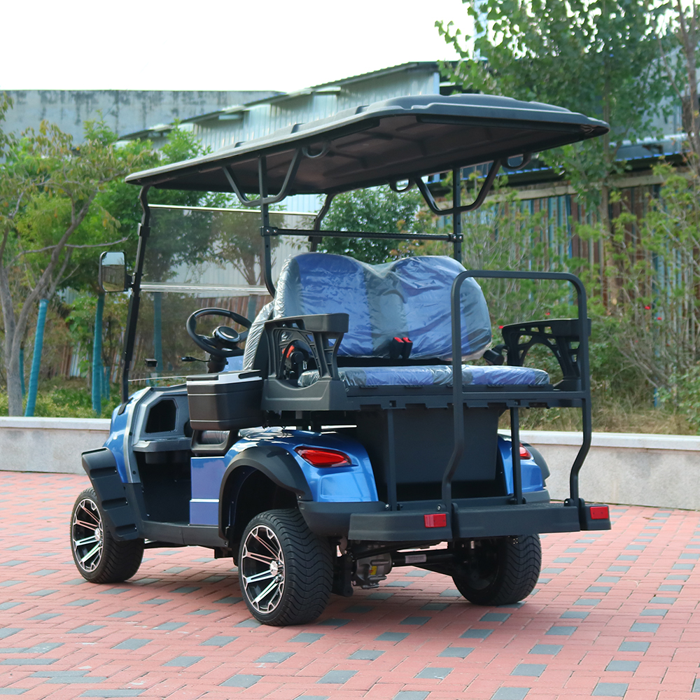 Huanli 4-Seater Off-Road Electric Sightseeing Golf Buggy 48V Steel Ride-On Vehicle Cart CE Certified 40km/h Top Speed 80-100km