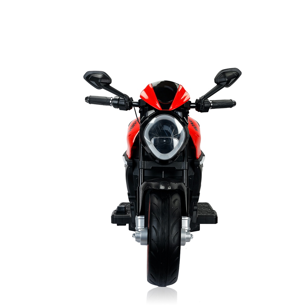 Electric Ride-On Three-Wheeled Motorcycle for Kids 5-14 Years Old 12V Battery Max Load 80kg Plastic Construction