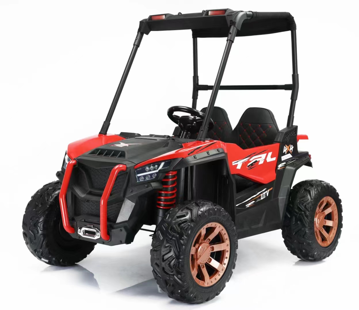Kids 12V Electric Toys 2-seater Ride-On SUV with RC, Lights/Sounds, AUX, Children Car Driving