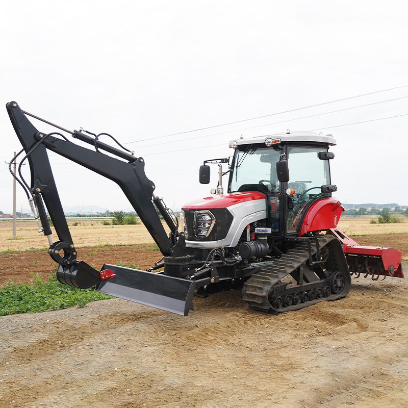 Agricultural Crawler Tractor 50 Hp Ride-On Rotary Tiller 25HP 30HP 50HP Track Crawler Tractor with Low Price