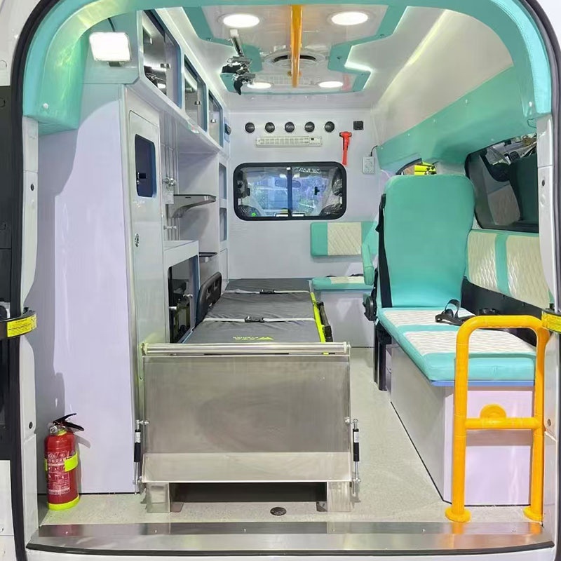 Export 1VEC0 Pure Electric Emergency Vehicle Ward Type Ambulance Van Truck with Basic Life Support