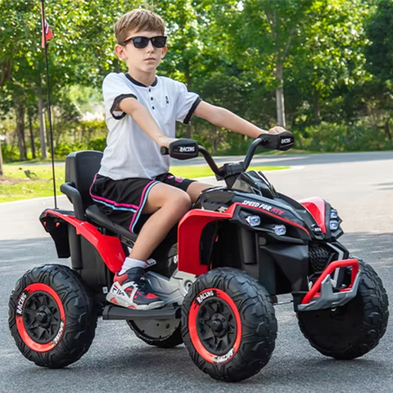 Custom Baby Four Wheels 24V Electric Battery Powered ATV Beach Car Toys Quad Bike Ride on Car for Kids