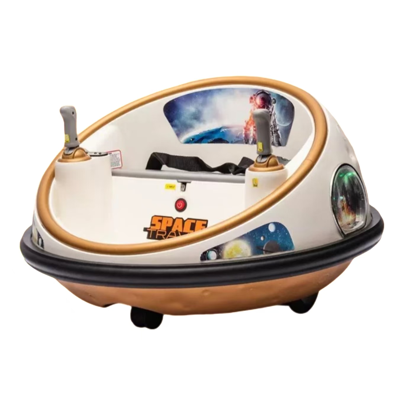 New 360-Degree Electric Bumper Cars Unisex Plastic Ride-On Toys with Battery Power Licensed Baby Kids Bumper Cars