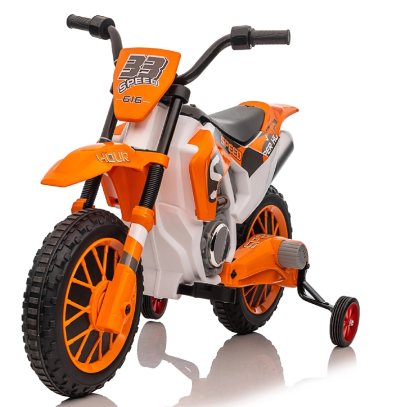 Children's Electric Ride-On Motorcycle for Kids Battery Powered Plastic Construction