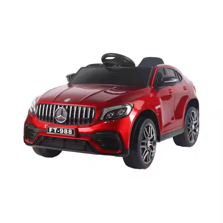 Unisex Ride-On Toy Car for 2-7 Years Electric With Remote Control 12V Battery Power 4 Wheels Vehicle