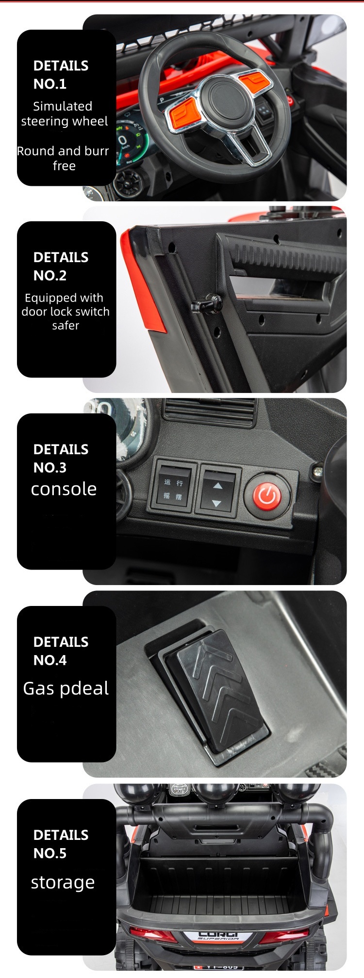 Children electric car styling 3