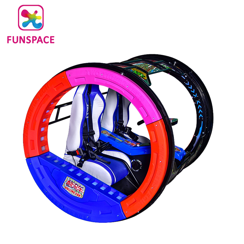 Hot Sale New Style Outdoor Fun Fair Playground Rides 2 Seats 360 Degree Remote Control Rolling Car for Outdoor