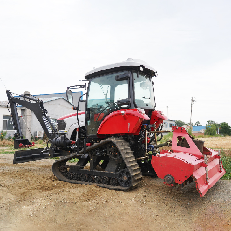 Agricultural Crawler Tractor 50 Hp Ride-On Rotary Tiller 25HP 30HP 50HP Track Crawler Tractor with Low Price