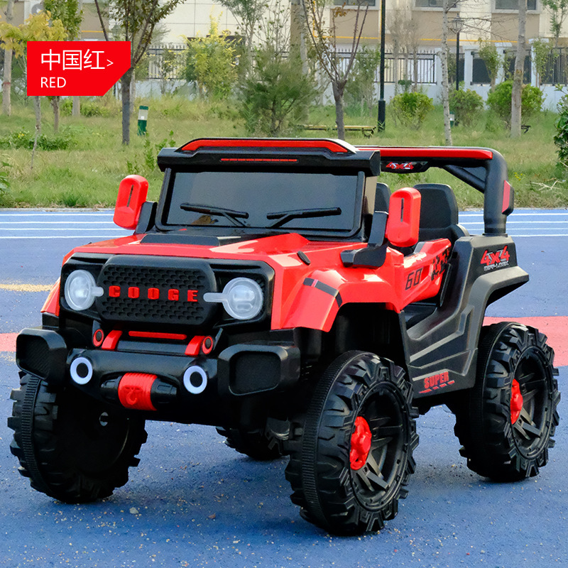 Cheap Price Dual-Seated Electric Ride-On Car for Kids Four-Wheel Off-Road Vehicle With Remote Control Toy for Boys and Girls