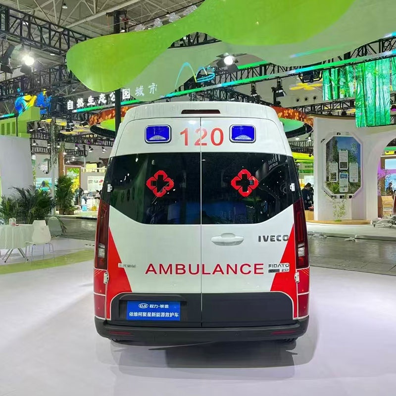 Export 1VEC0 Pure Electric Emergency Vehicle Ward Type Ambulance Van Truck with Basic Life Support