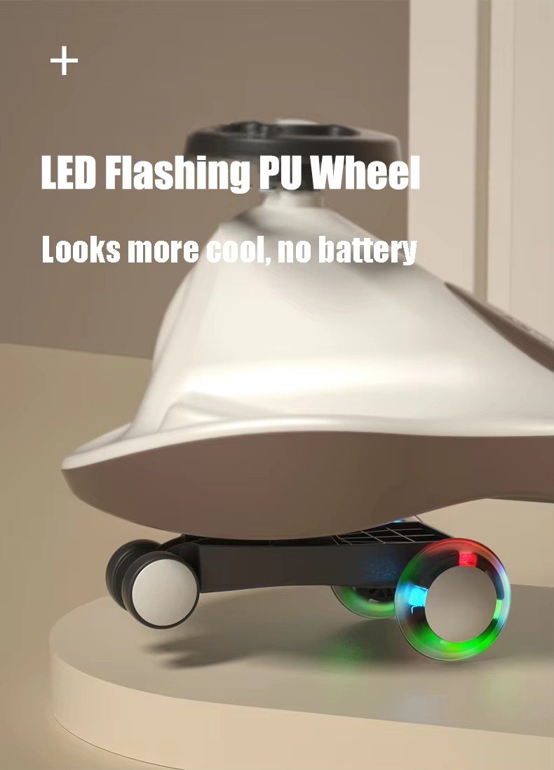 PP Wheel Happy Swing Car Outdoor Ride-On Vehicle for Kids 2 to 4 Years Durable Plastic Toy