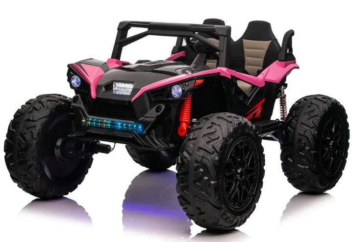 24V 2 Seats Ride on UTV with Remote Control, Extra Large EVA Wheels, Wide Seat 4WD Electric Vehicle Toys