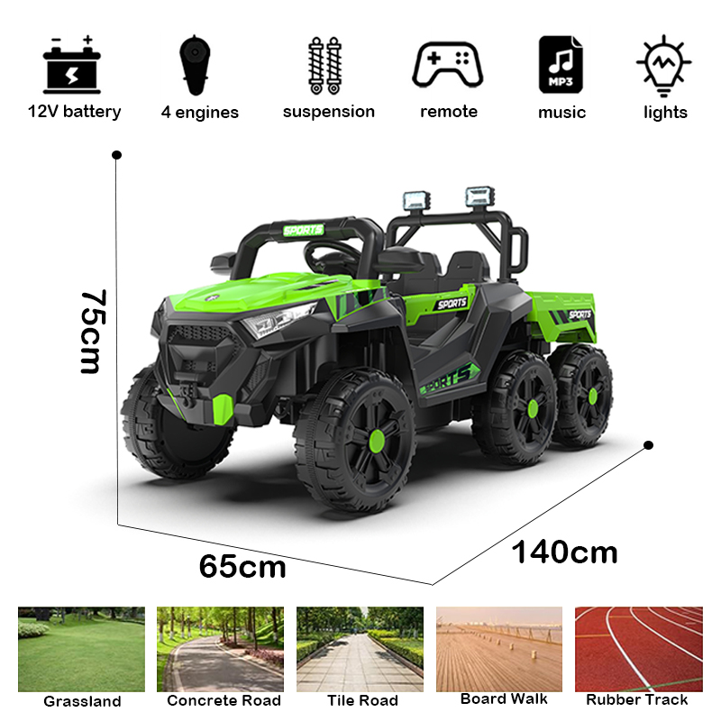 Children's electric toy car details