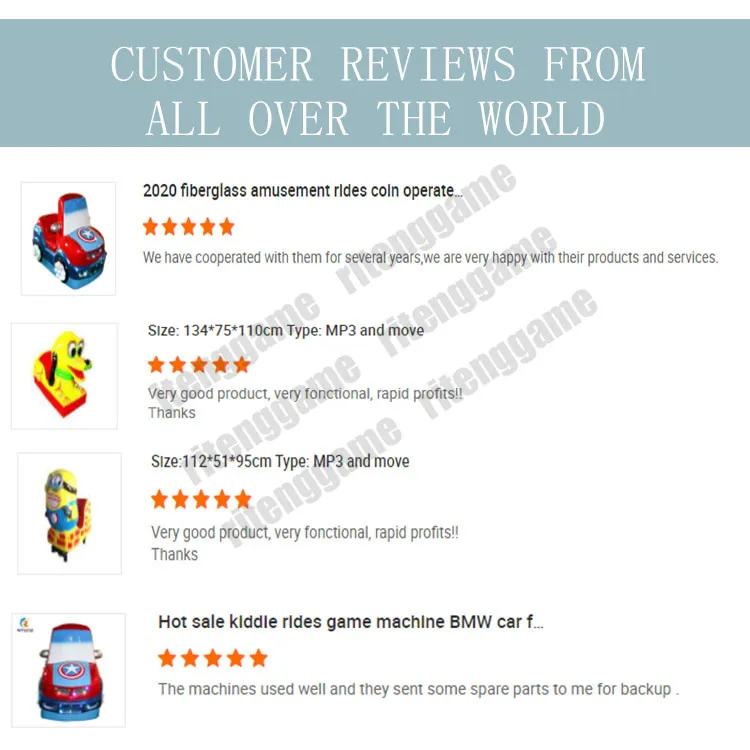 Electronic Toy Amusement Park Rides Ride Cars Kids Detail View