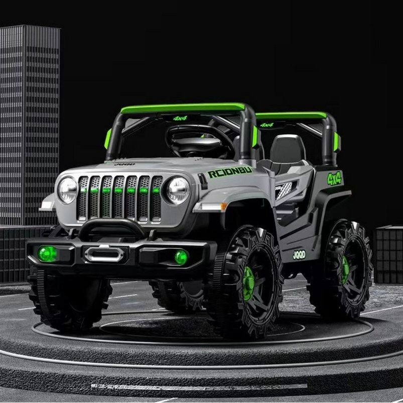 Custom Logo Wholesale Baby Electric Ride on Cars 4 Wheels Plastic 2 Seats Off Road Children Electric Vehicle form Factory ODM