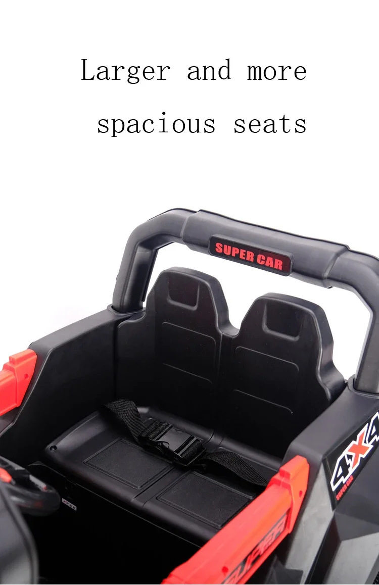 High Quality Big Size 6-Wheel Electric Ride Car for Kids , Children's Plastic Electric Four-wheel Off-road Car Ages 2-13