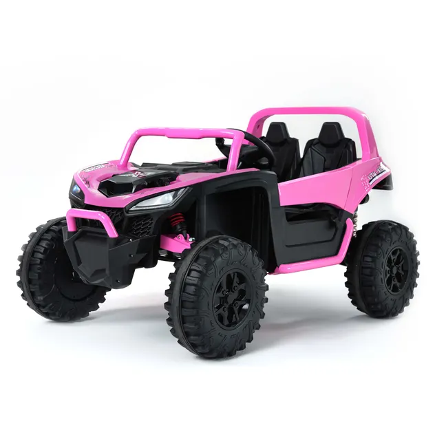Pink Ride-on Car 2-Seater Kids UTV with Remote Control Fun