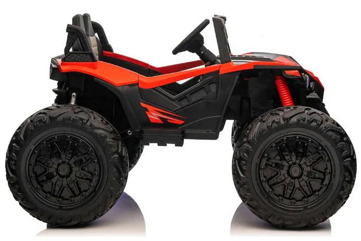 24V 2 Seats Ride on UTV with Remote Control, Extra Large EVA Wheels, Wide Seat 4WD Electric Vehicle Toys