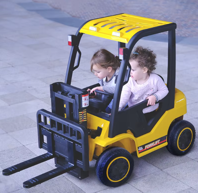 Outdoor Kids Electric Ride on Car Small Forklift Battery Parent-child Interaction Truck Toy for Kids Electric Forklift Truck