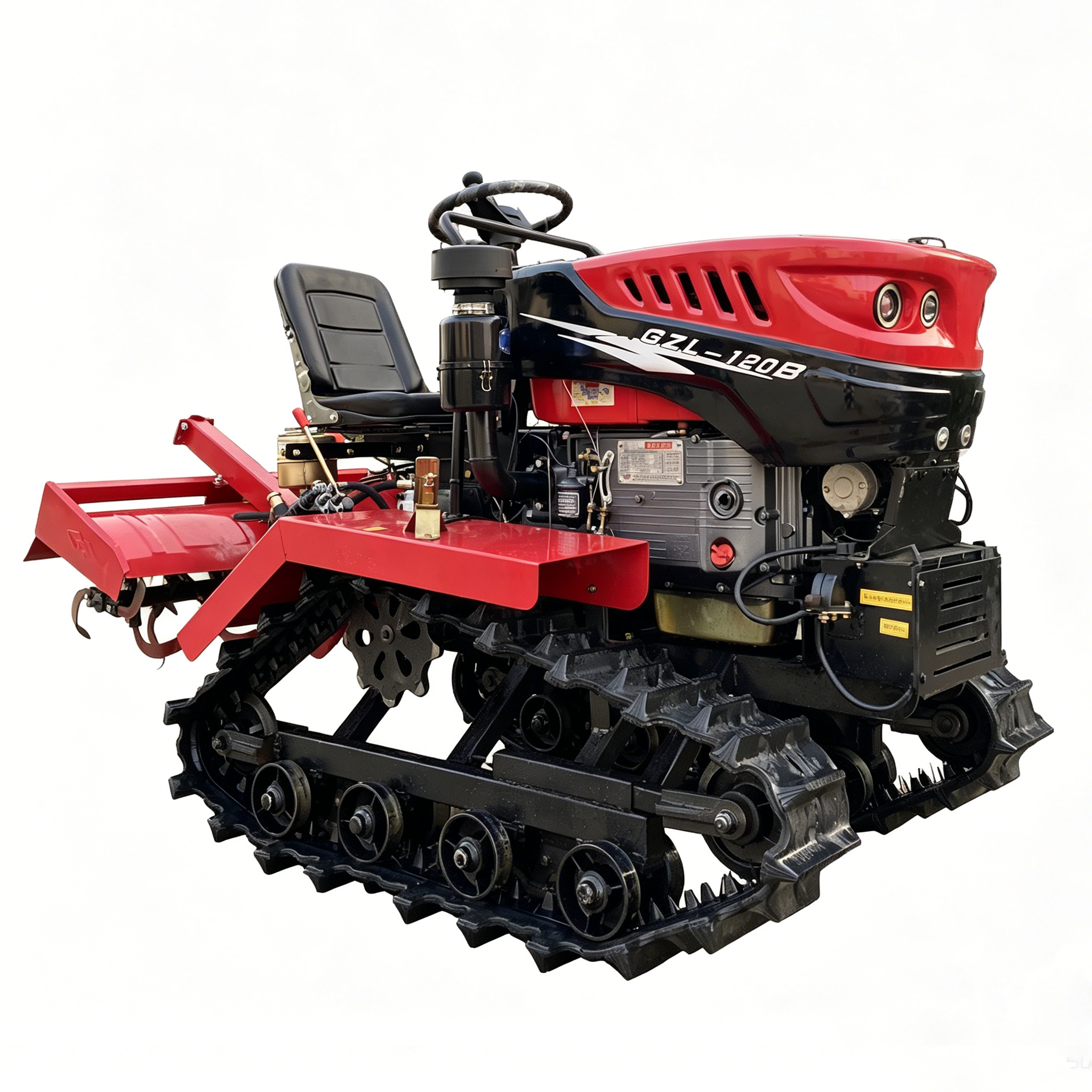 High Efficiency 35HP Ride-on Crawler Tractor Both for Paddy Field and Hilly Dry Farmland