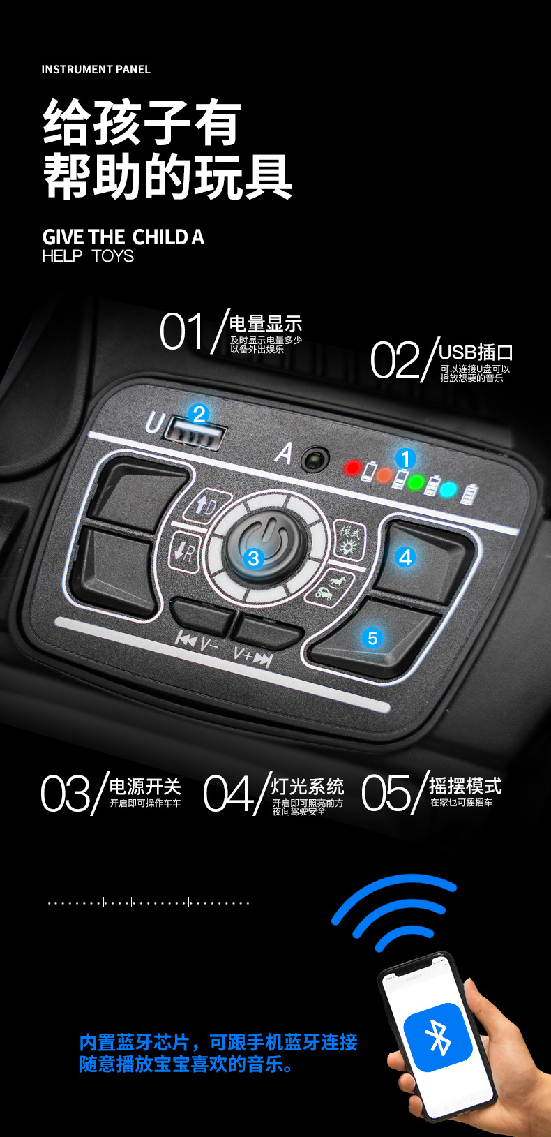 Kids Electric Car Details 10