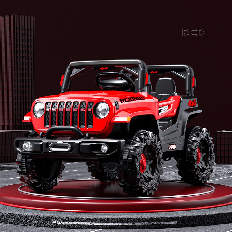 Children's Four-Wheel Drive Electric Ride-On Car Remote Control Battery-Powered Plastic UTV Voiture Electrique
