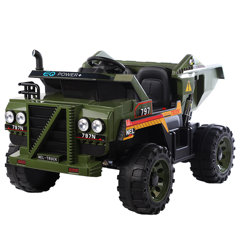 Large Electric 12V Construction Truck and Excavator Cars Ride-On Toy for Kids Aged 11+ Years Battery Powered for Ages 2-4