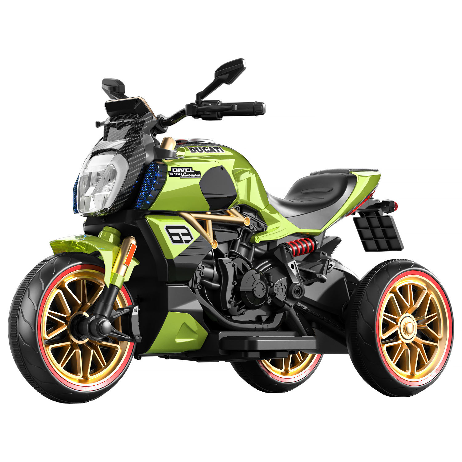 Electric Ride-On Motorbike for Kids 2-7 Years Battery-Powered Plastic Construction Powerful Made in China