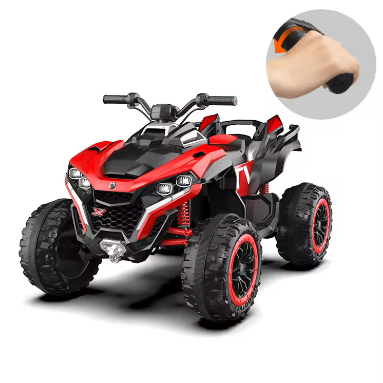 CAN-AM Kids Electric Ride-On Car 24V 4 Wheel Off-road Drive Beach ATV Battery Operated Toy Motorcycle for Kids 2-13 Years