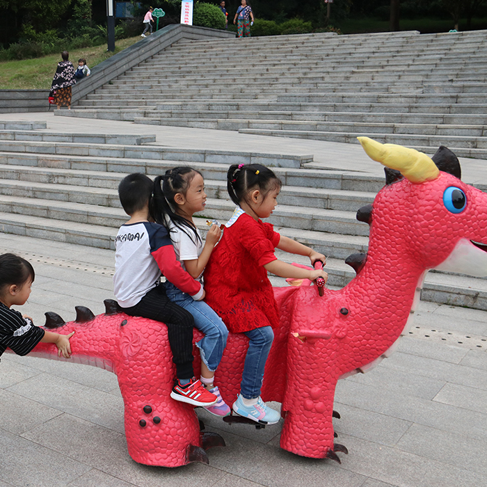 2026 Coin Operated Mechanical Animatronic Walking Dinosaur Ride On Toy