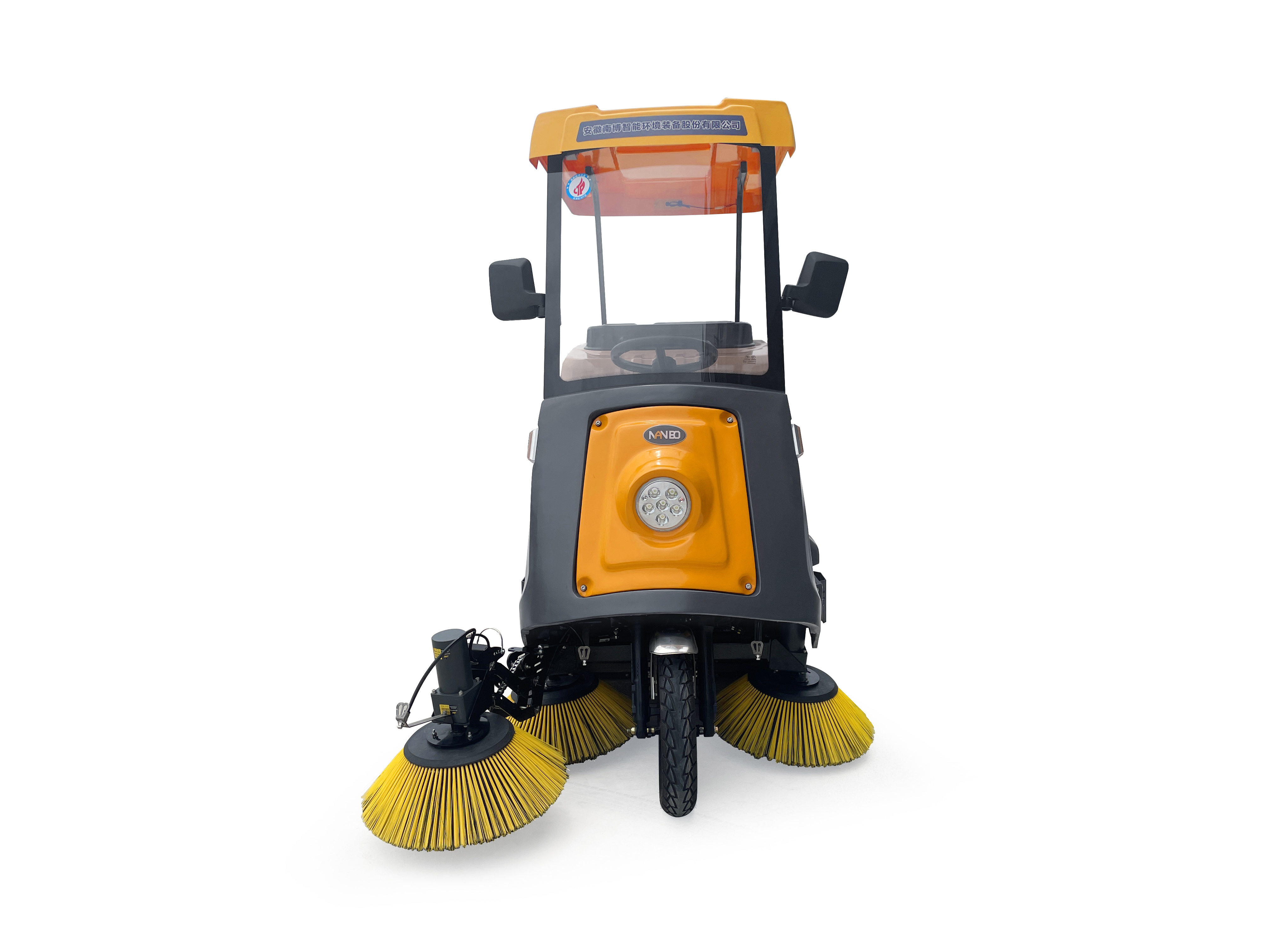 Nanbo C170 Electric 48V Ride-On Semi-Enclosed Road &amp; Floor Sweeper Cleaning Machine