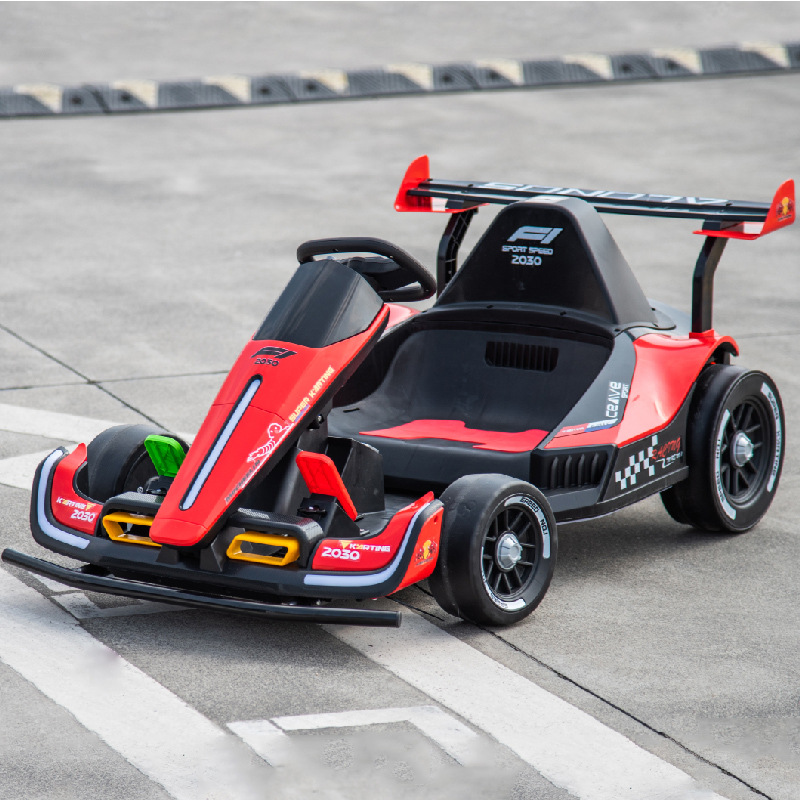 CE Certified Kids Electric Drift Go Kart Ride on Car 24V High Quality Outdoor Toy, Adjustable Seat with Parental Control