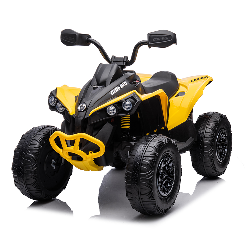 Licensed 4-Wheel 12/24V Battery Powered Electric ATV Plastic Ride-On Toy Car for Children Aged 2 to 7 Years