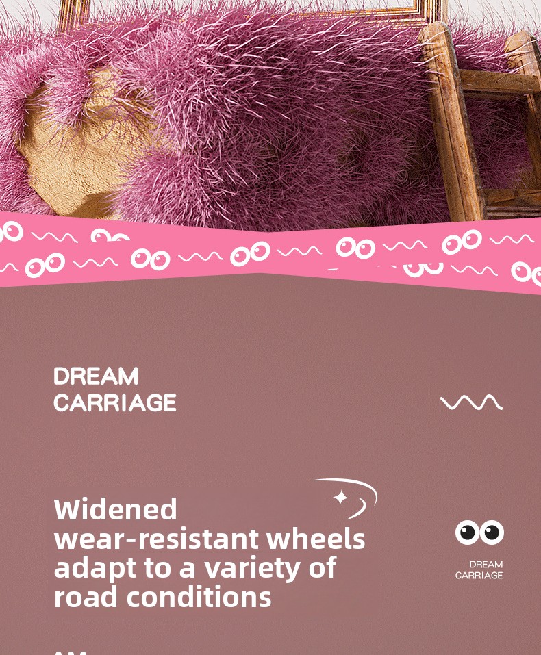 Children's Electric Ride-On Princess Carriage Rechargeable Battery Remote Control Unisex Toy Car