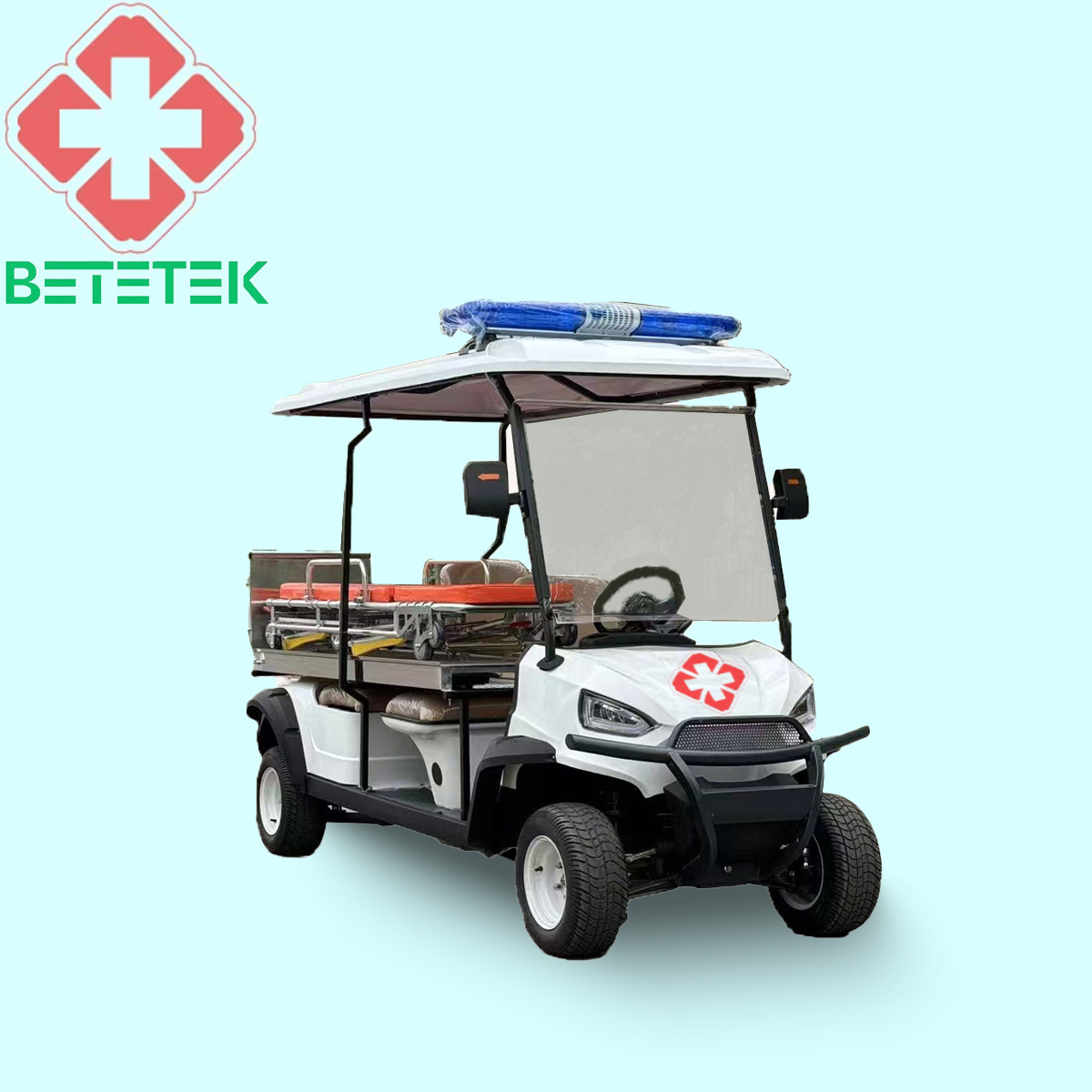 Emergency Ambulance With Stretcher Small Mini Electric Ambulance Golf Cart and Medical Buggy Golf Cart
