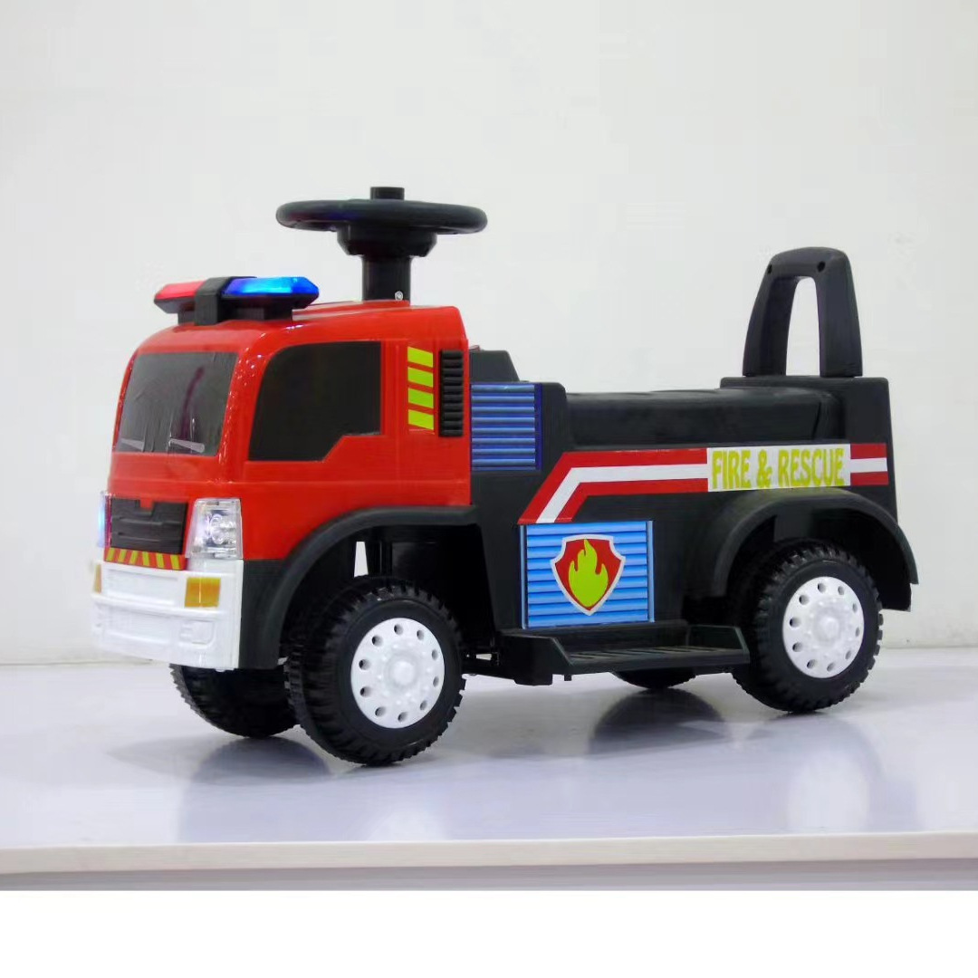Children's Electric Fire Truck Ambulance Tricycle 2-5 Years Old Baby Toy Car Remote Controlled Plastic Material