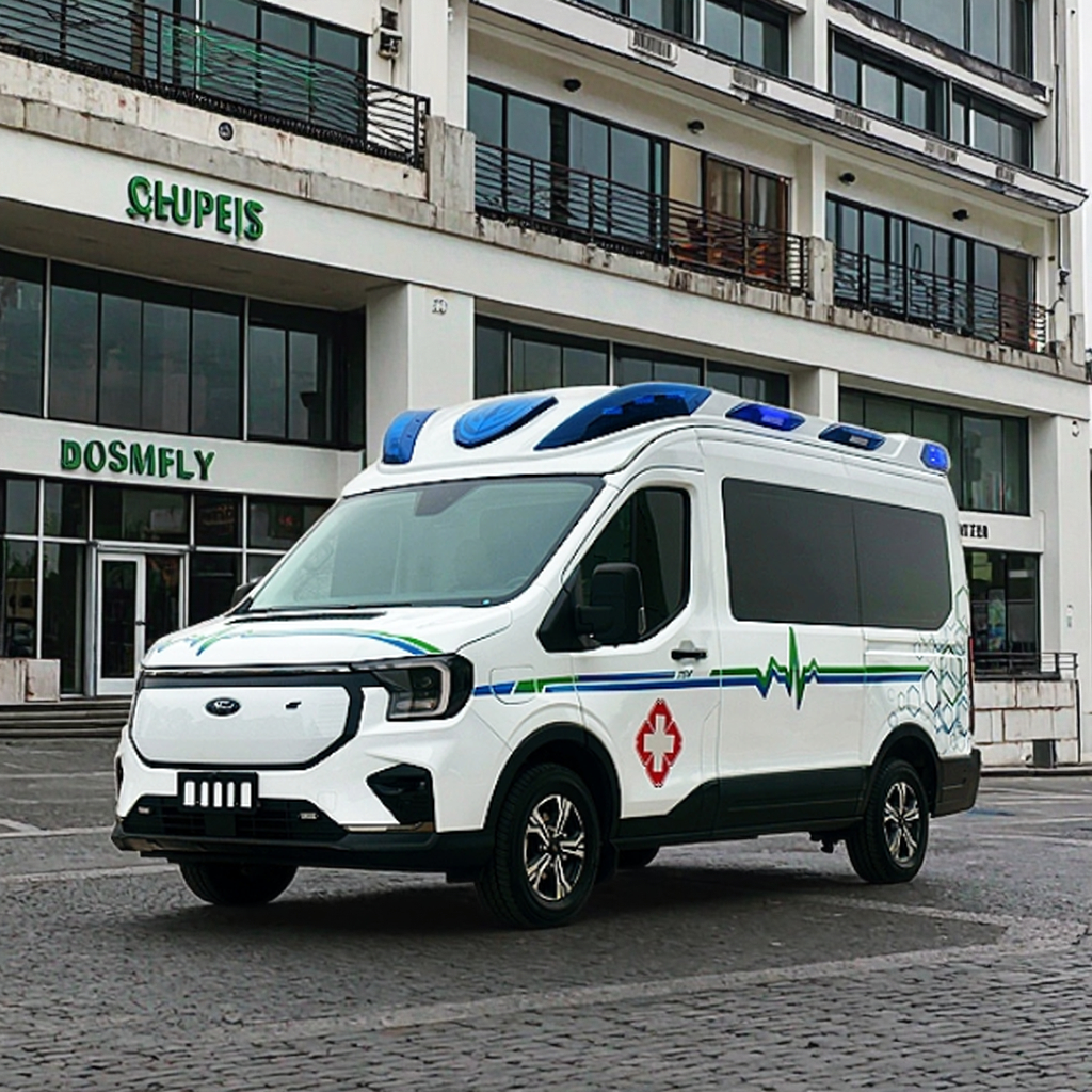 Super Van New Design Electric Emergency Ambulance Transport ICU Customized Equipment Automatic Transmission Multi Functional