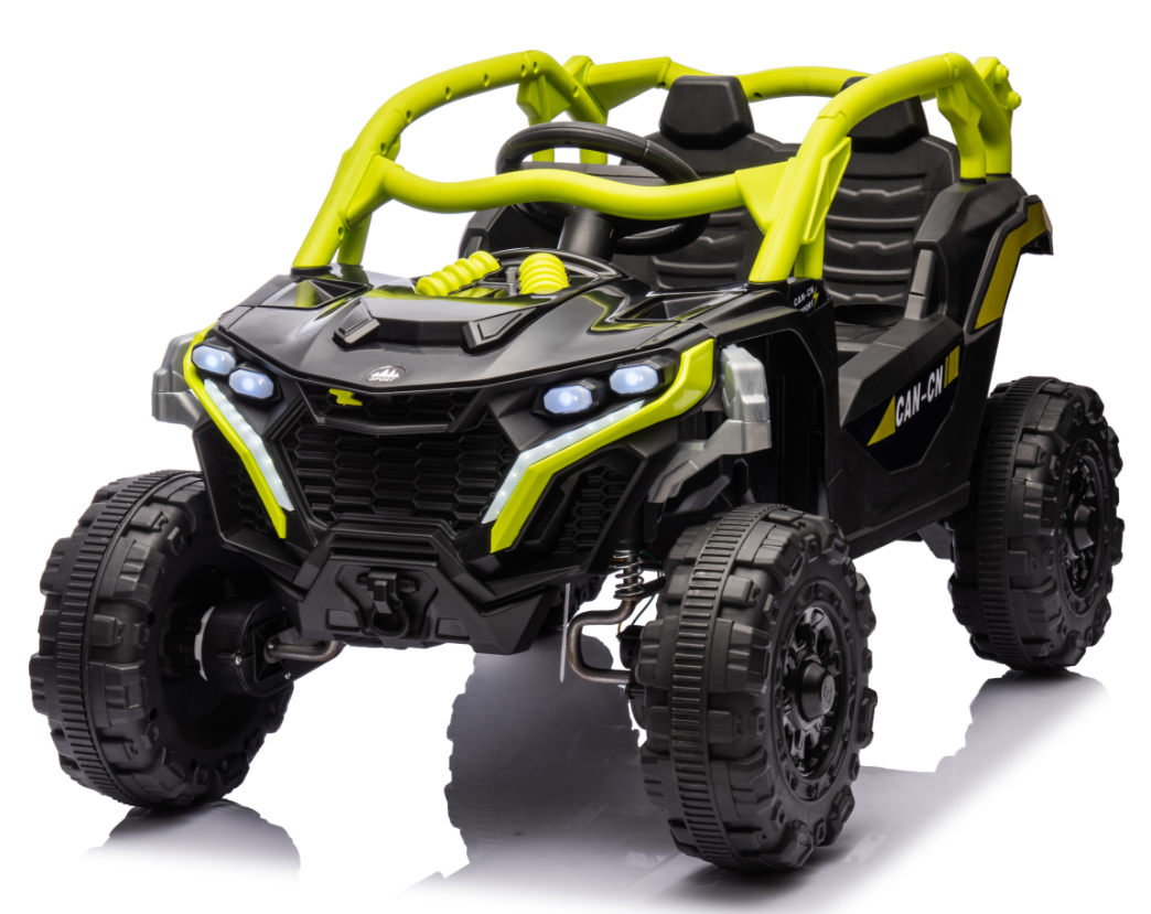 12V 4.5AH Double-Drive Plastic Electric Ride-On Toy Car Remote Control Off-Road Vehicle for 2-4 5-7 Years Old Children Auto