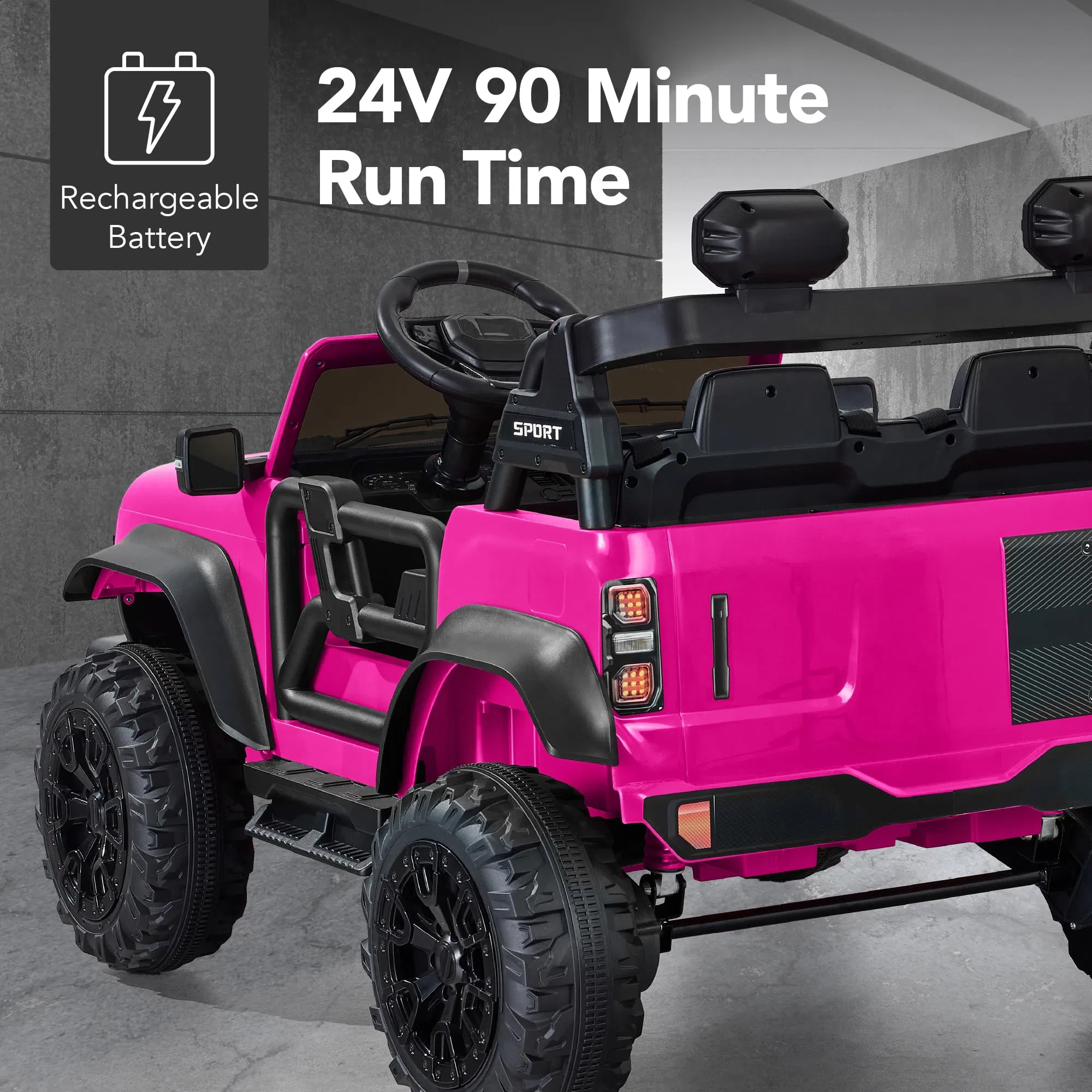 Best Choice Products Kids 24V 2-Seater Electric Ride on Car Truck