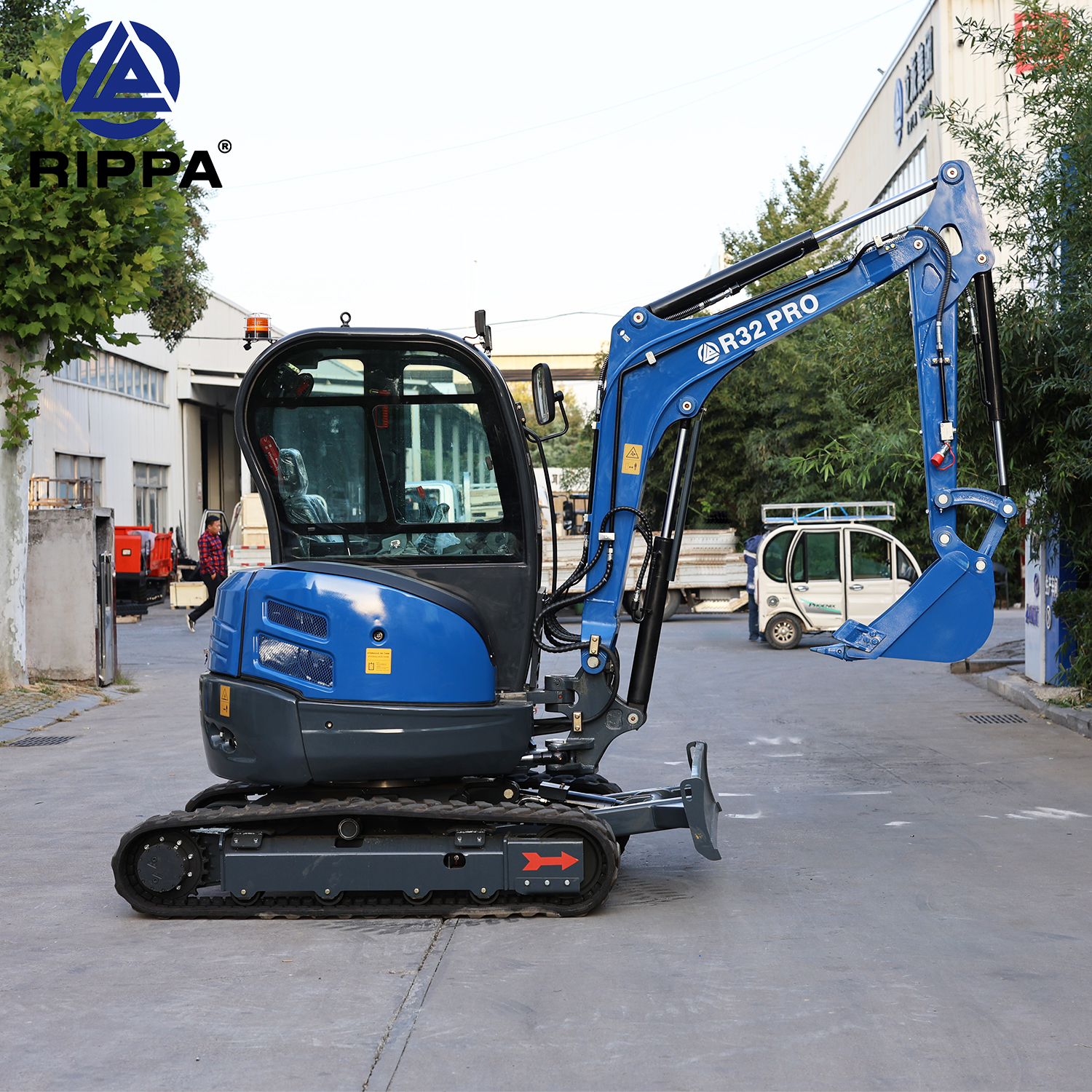 Free Shipping Rippa Mini Excavator EPA Kubota Engine 3.5 Ton Crawler Micro Digger 1 Ton 2 Ton Farm Small Excavator For Sale