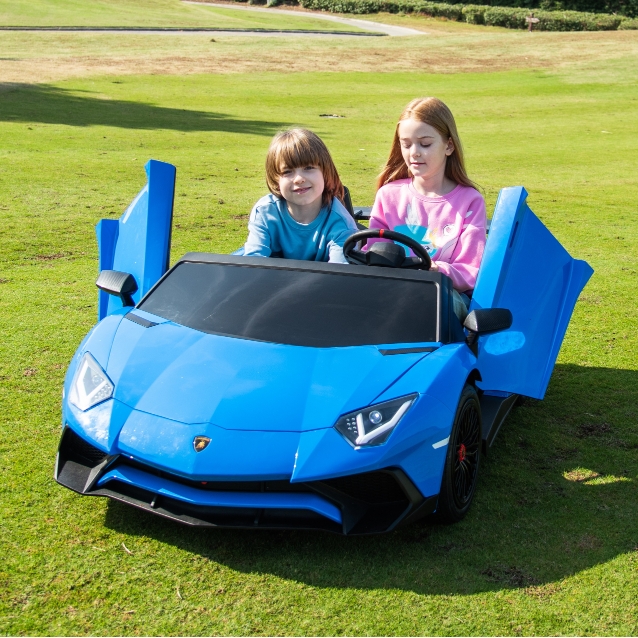 24V Kids Brushless Motor Electric Licensed Ride on Sport Car with Hydraulic Scissor Doors