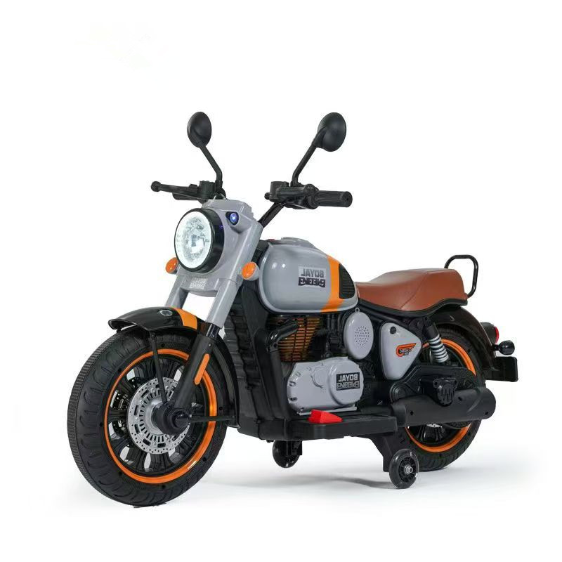 12V Ride-On Electric Motorcycle for 5-7 Year Olds Battery Operated with Bag