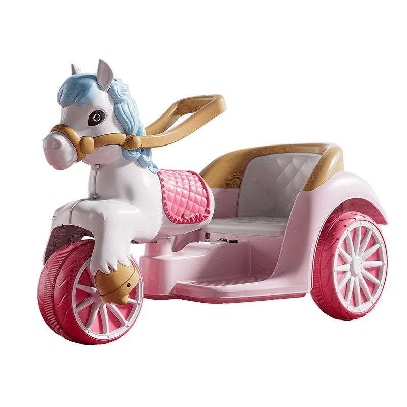 Children's Electric Ride-On Princess Carriage Rechargeable Battery Remote Control Unisex Toy Car