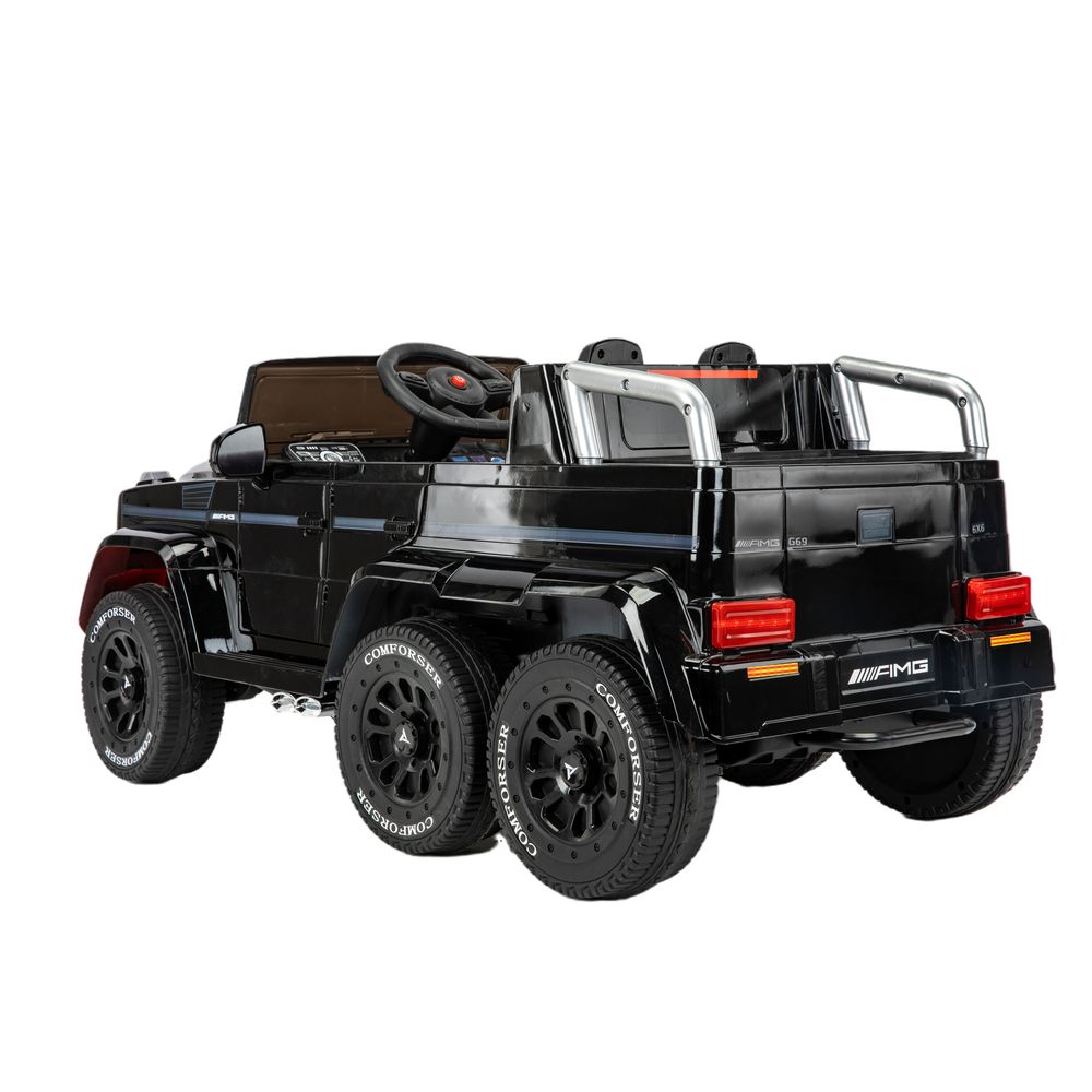 Dual Drive Electric Ride-On Car for Big Kids Licensed FRONT WHEELie with Battery Remote Control for Age 2-4 Years