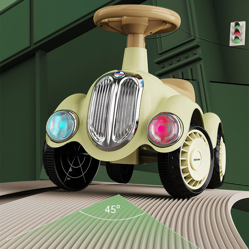 Factory Wholesale Customizable Baby Walker Plastic Car Shape Ride-on Toy for 2 to 4 Years 5 to 7 Years Foot-Powered JHR Brand