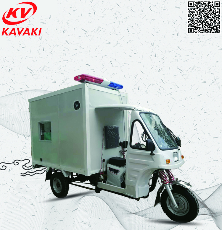 Kavaki Three Wheel Tricycle Moto Vehicle New Model Ambulance Medical Motor on Sale