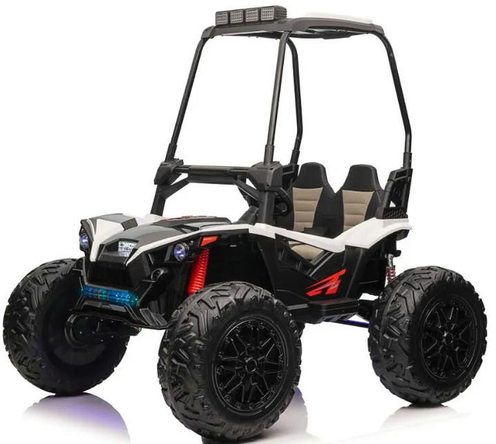 24V 2 Seats Ride on UTV with Remote Control, Extra Large EVA Wheels, Wide Seat 4WD Electric Vehicle Toys