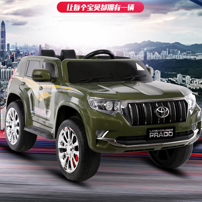 Children's electric car with four wheels that can seat people with remote control four-wheel drive off-road vehicle charging chi